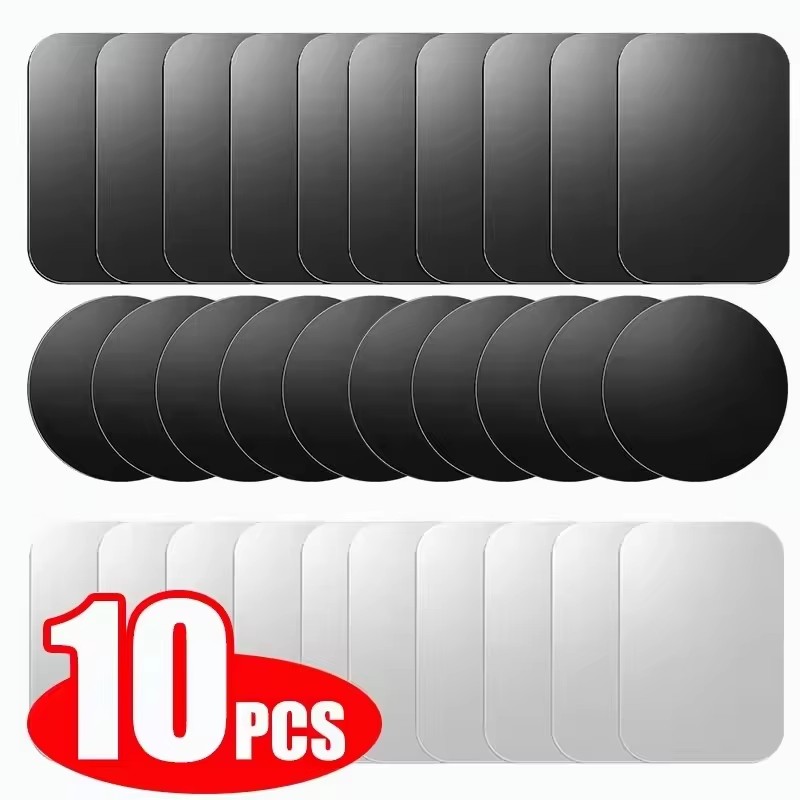 Phone Accessories Stand - 5/10 piezas Placa Metálica Magnética Adhesiva