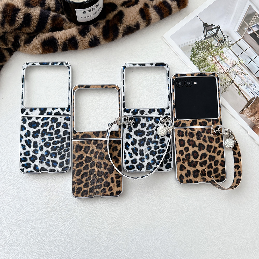 Phone Accessories And Cases - Funda plegable con estampado de leopardo