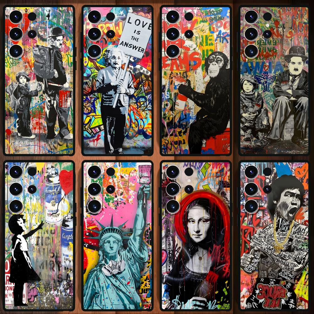 Samsung Galaxy S25 - Banksy Graffiti Art funda de teléfono