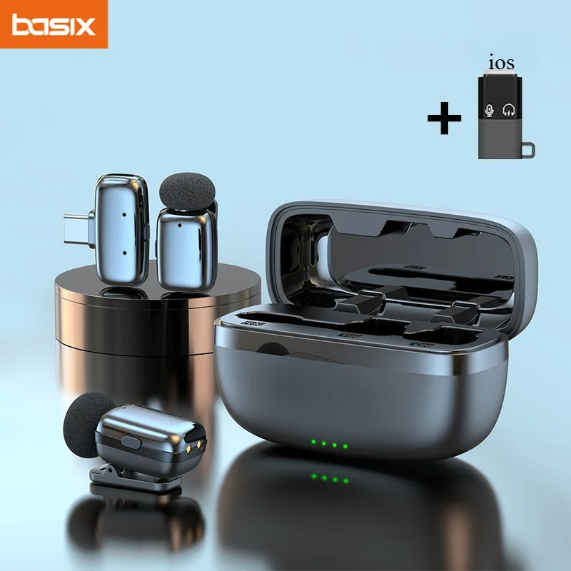Phone Accessories And Cases - Set de Micrófono Lavalier Inalámbrico con