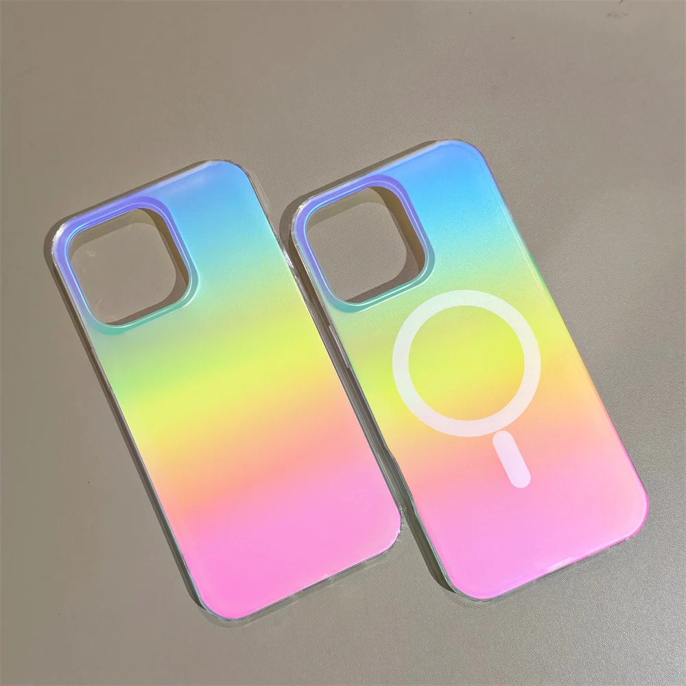 Phone Accessories And Cases - Funda con Efecto Degradado Láser Arcoíris
