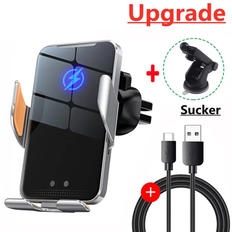 Phone Cooling Fan - Cargador inalámbrico para coche, soporte magnético