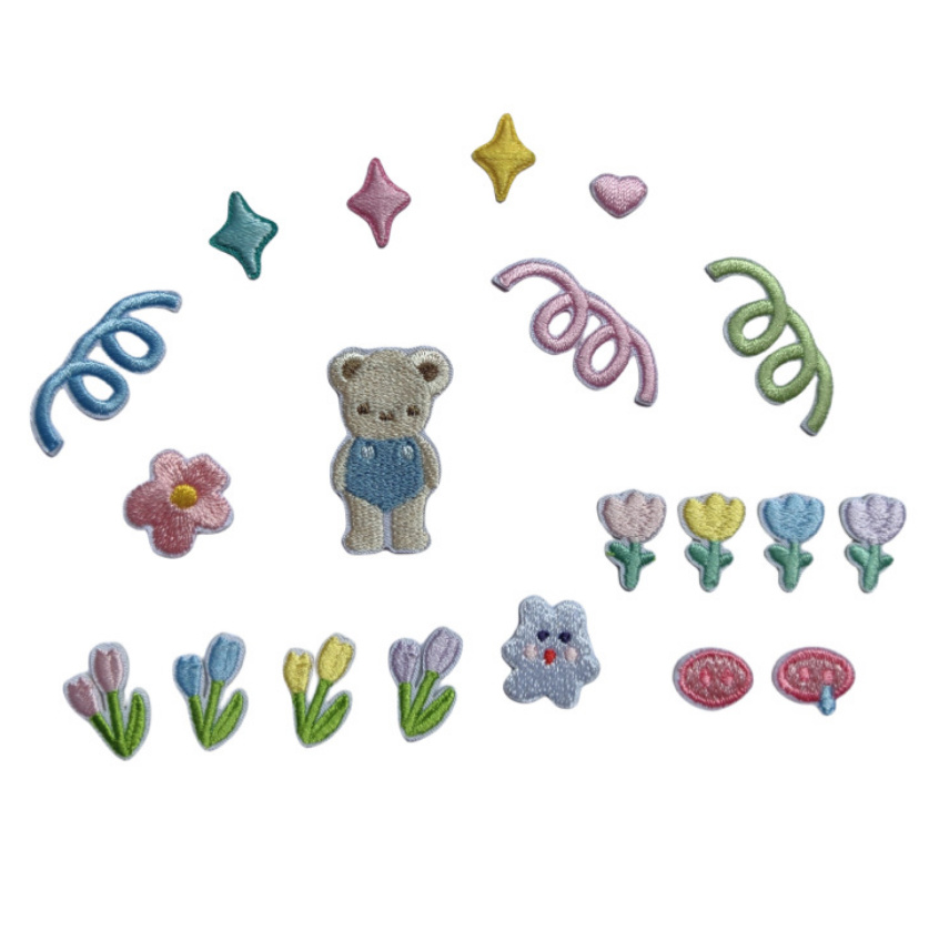Phone Accessories Pictures - 10 Parches Bordados de Flores y