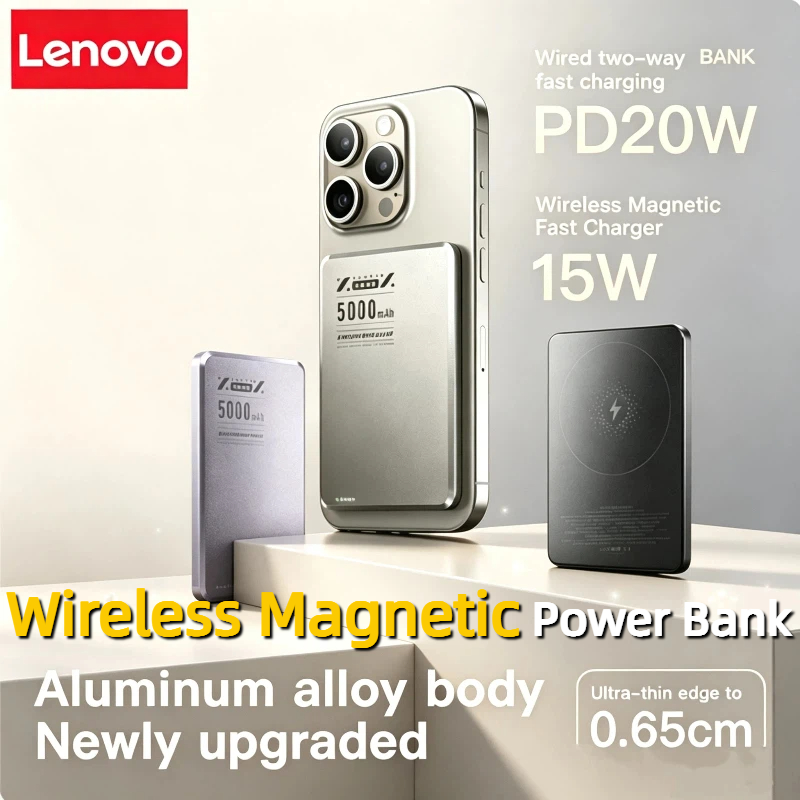 Power Bank Slim - Batería Externa Magnética Ultra Delgada Lenovo