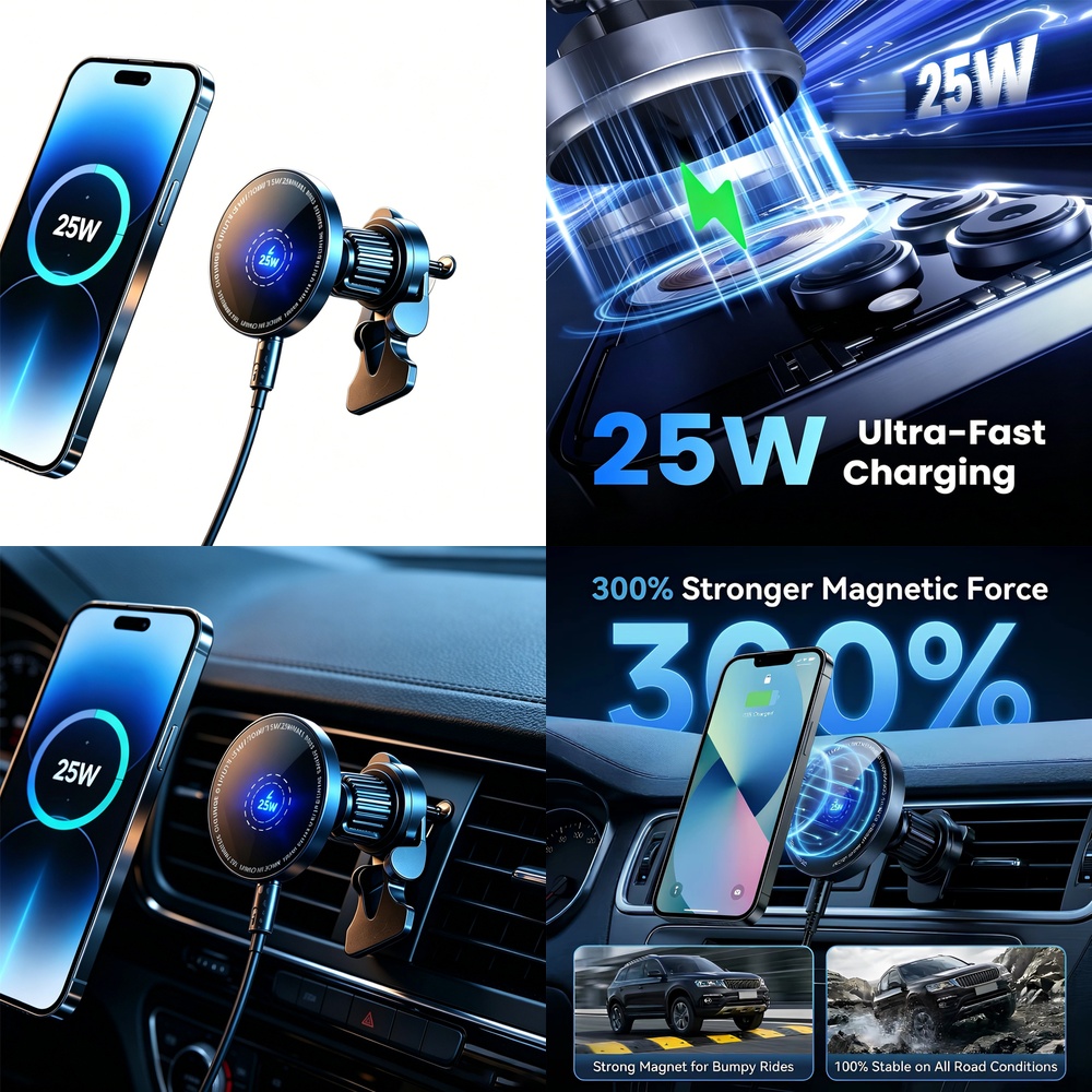 Phone Cooling Fan - Cargador Inalámbrico Magnético Súper Rápido de