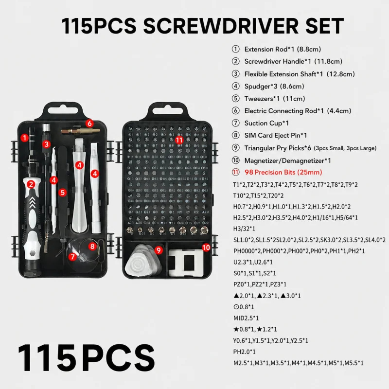 Juego de destornilladores magn - Phone Accessories Kit reseña y precio